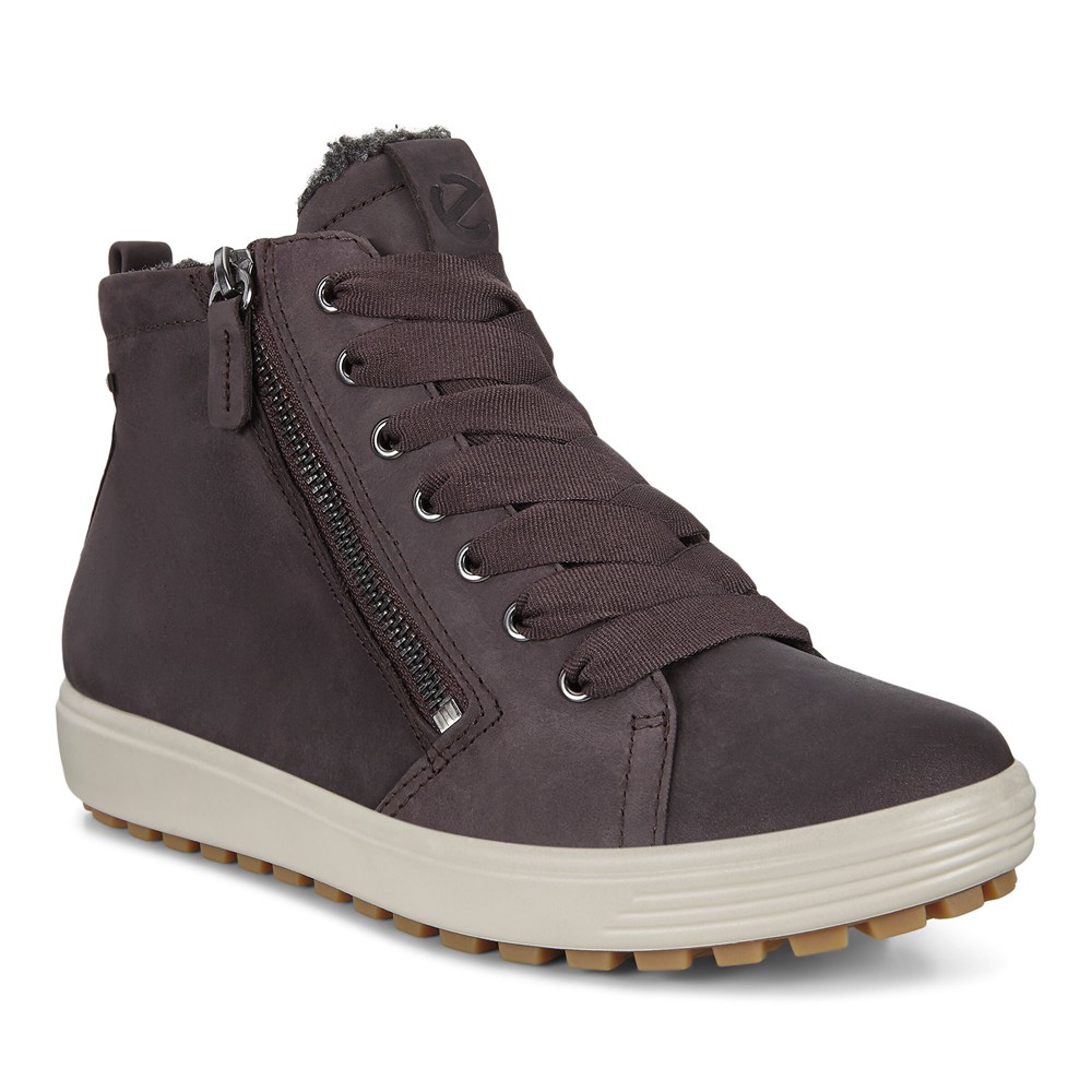 Tenis Mujer - ECCO Soft 7 Tred Gtx Hi - Grises Oscuro - TYB308549